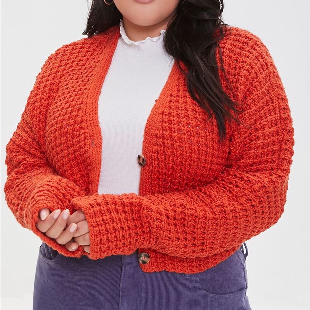 Textured Cardigan Sweater